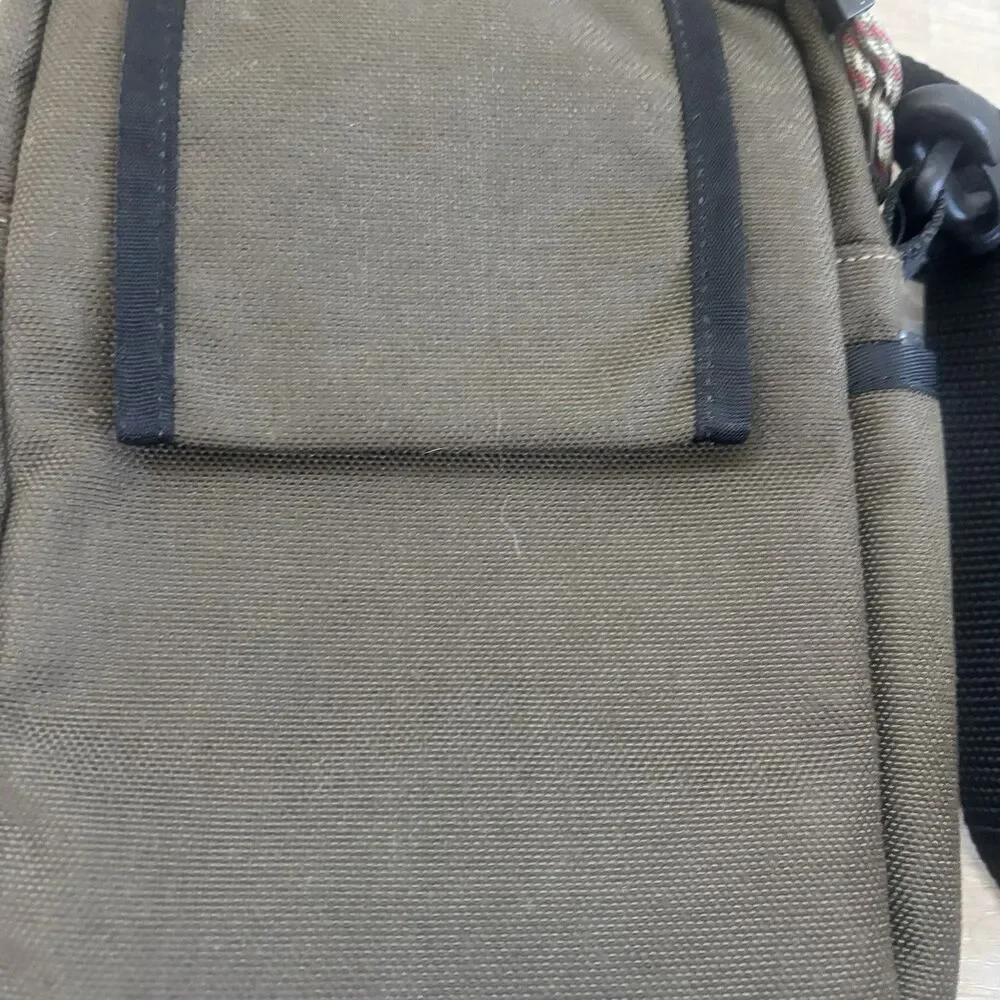 Vintage Timberland Crossbody Bag Olive Drab Canvas Mini Sling Shoulder Travel